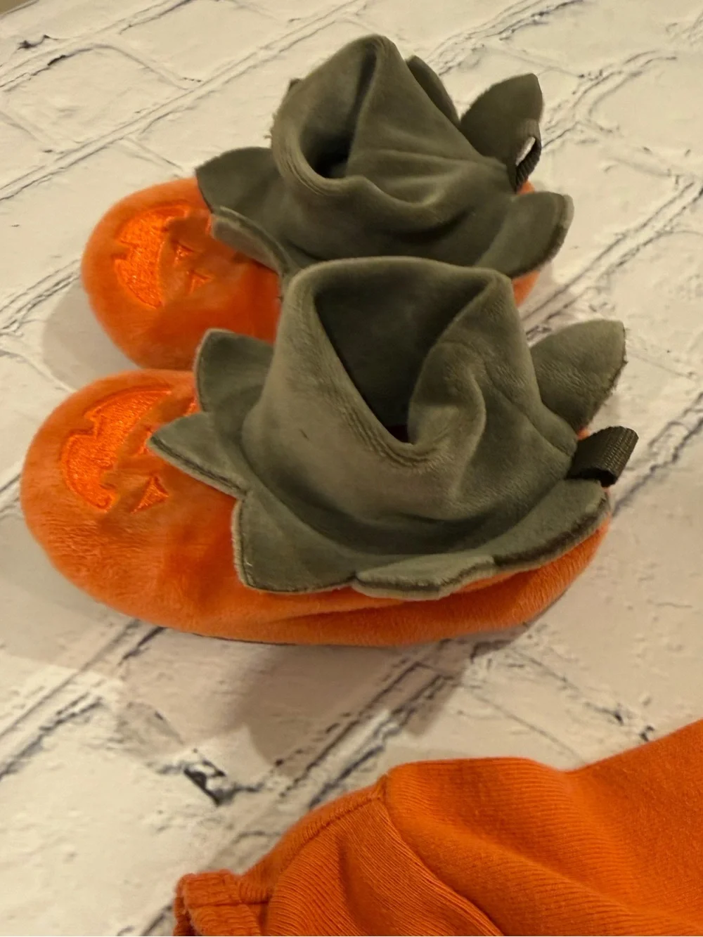 Old Navy Halloween Pumpkin Skirted Baby Bodysuit 6-12 Months